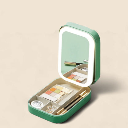 Portable LED Travel Makeup Storage Case - Pexav