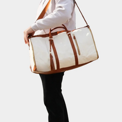 Compact & Luxury Travel Bag – Isabelle-Beige-Nora Luxe