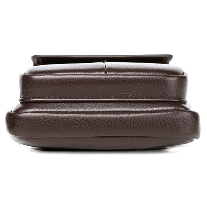 Small Leather Cross Body Bag for Men with Strap