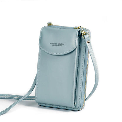 Small Synthetic Leather Cross Body Handbag with Adjustable Strap