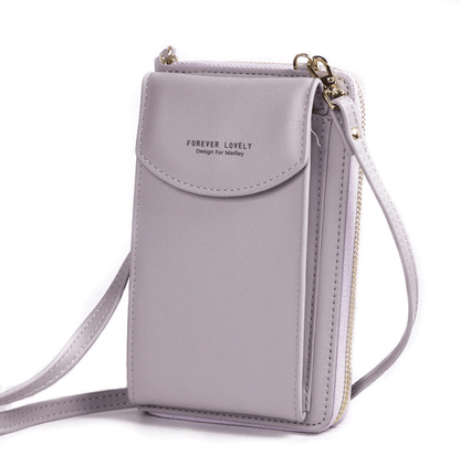 Small Synthetic Leather Cross Body Handbag with Adjustable Strap