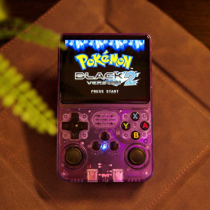 Compact Retro Game Console – PixelPlay Pocket-Purple-64GB-The Livary