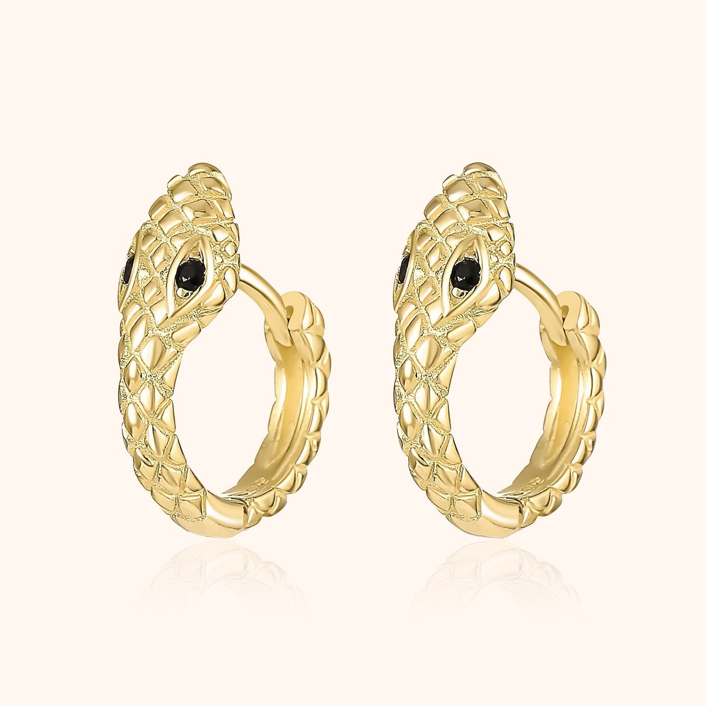 Tiny Snake Drop Earrings Sophia - Pexav