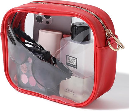 Compact Transparent Crossbody Bag - VisiBag-Black-Nora Luxe