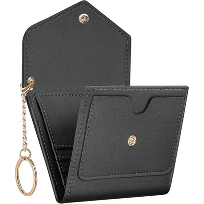 Compact Trifold RFID-blocking Women's Wallet - Nova-Dark Gray-Nora Luxe