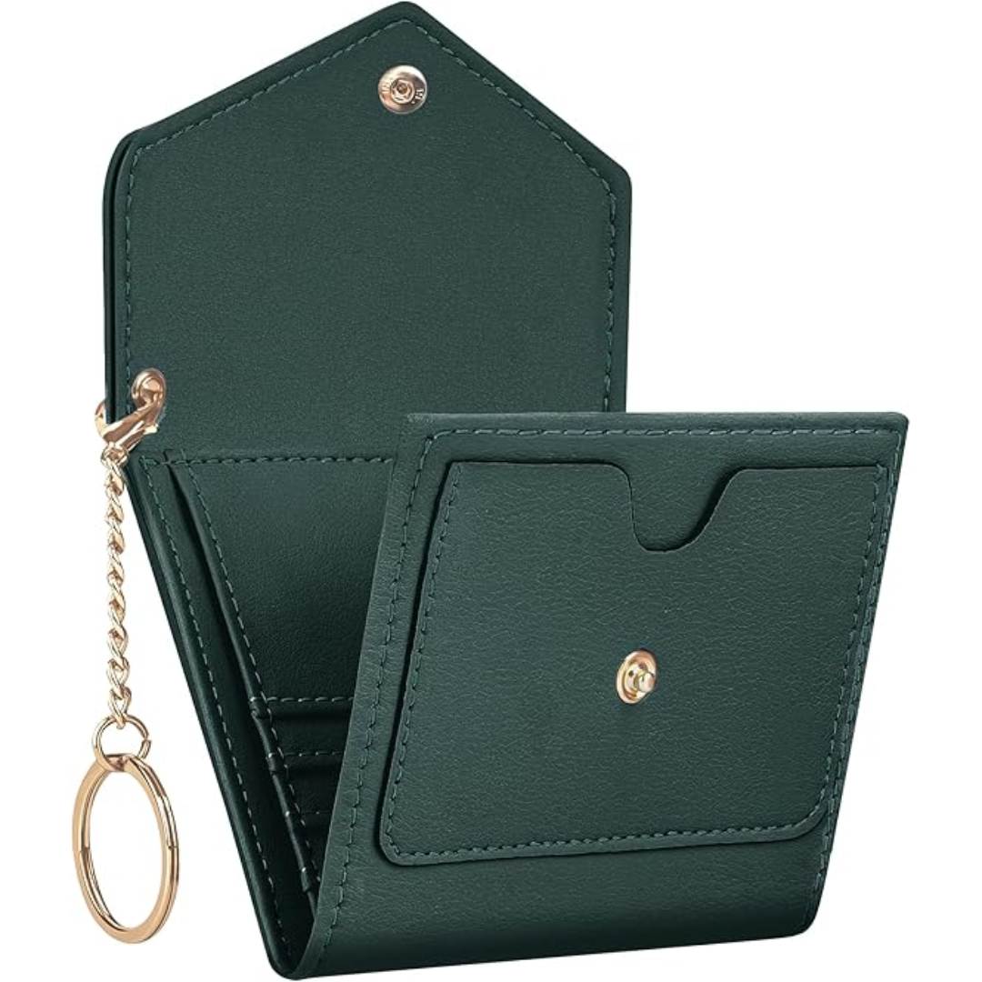 Compact Trifold RFID-blocking Women's Wallet - Nova-Green-Nora Luxe