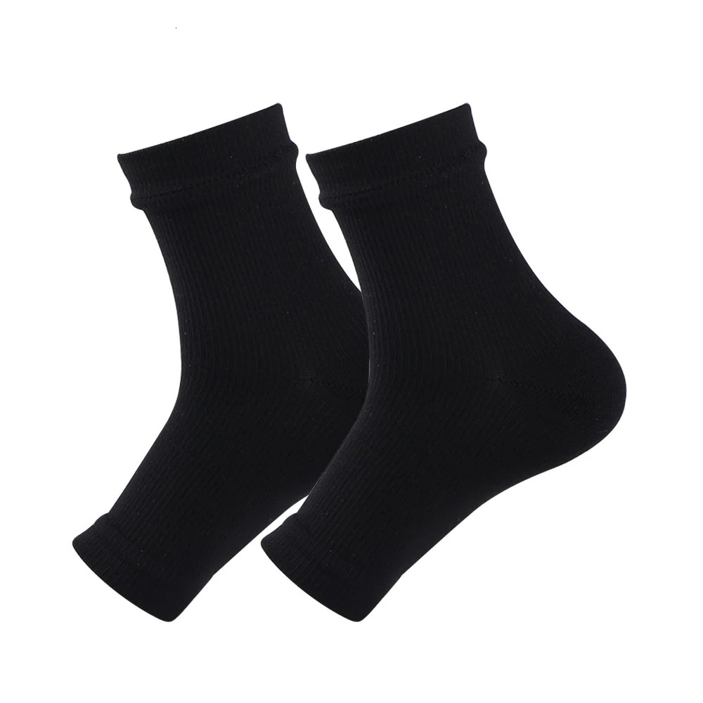 Compression Ankle Socks for Neuropathy - AnkleSupport Pro-Black-M (2-9) - see size chart-Nora Luxe