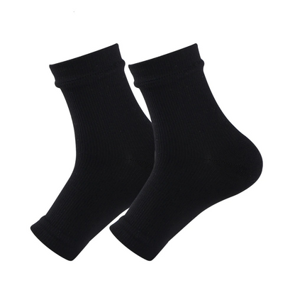 Compression Ankle Socks for Neuropathy - AnkleSupport Pro-Black-M (2-9) - see size chart-Nora Luxe