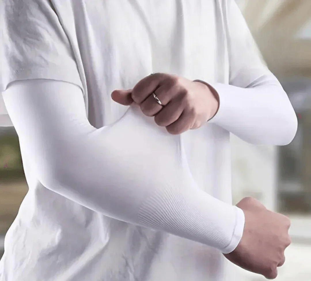 Compression Armsleeve - VitalFlex-White-1 Pack-Nora Luxe