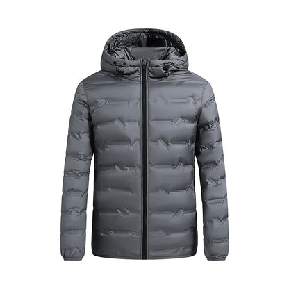 Warm Men's Hooded Puffer Coat