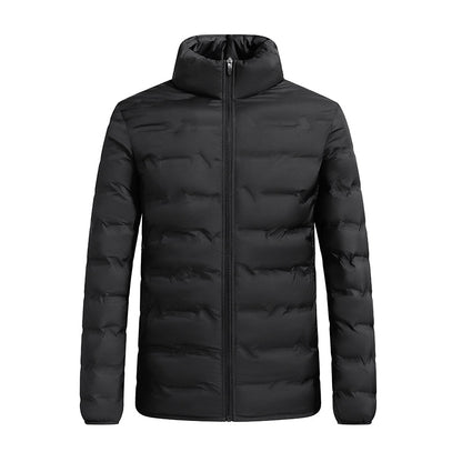 Warm Men's Hooded Puffer Coat - Pexav