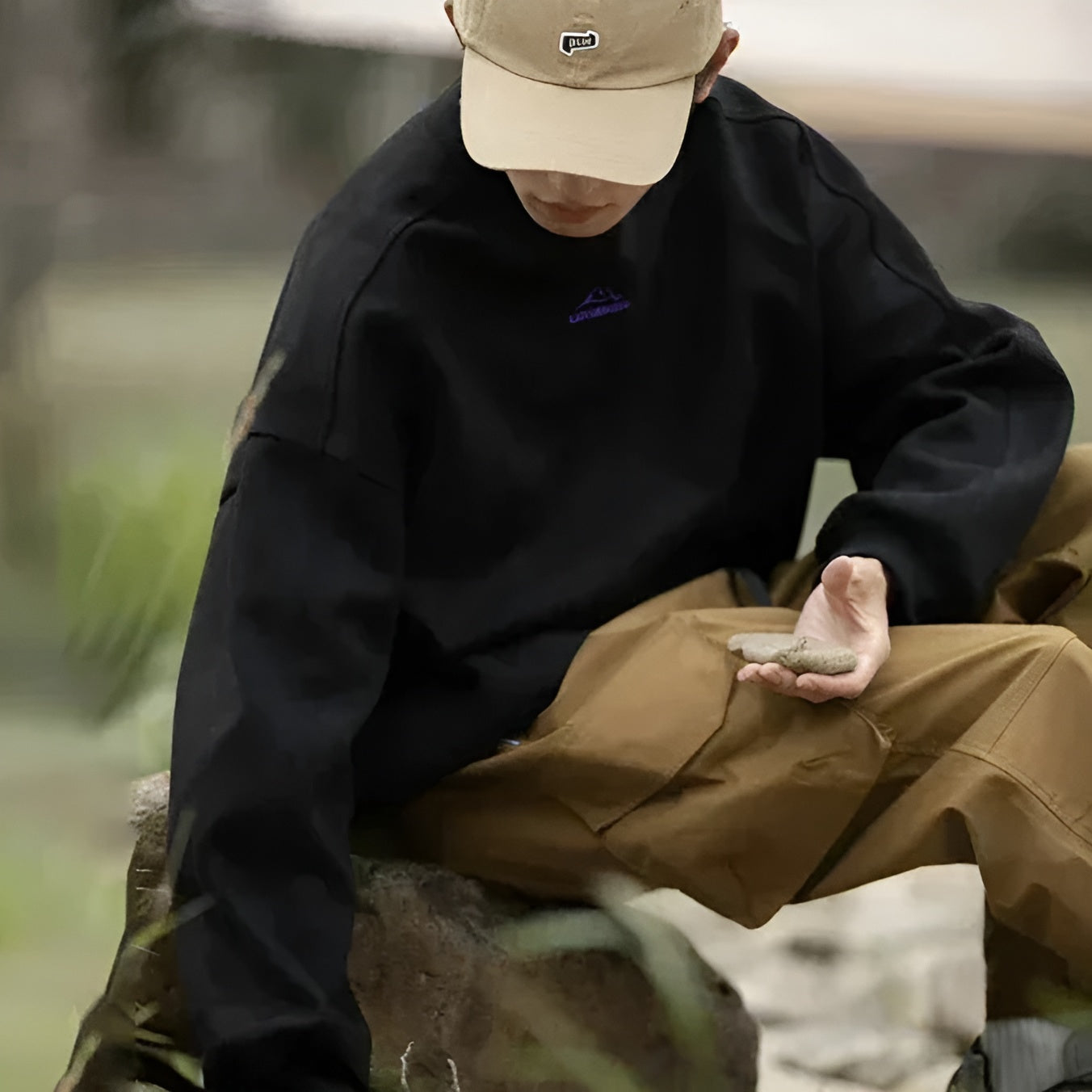 Image of Conrad | Unisex Oversized Suede Pullover
