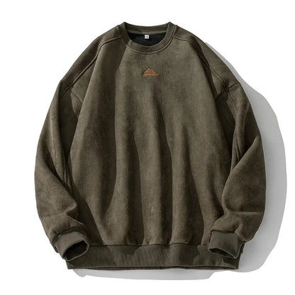Conrad | Men's Large Suede Sweatshirt - Olytrend