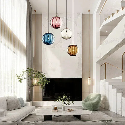 Contemporary LED Pendant Light - LumiWave-Smoky grey-5.91 inches-Nora Luxe