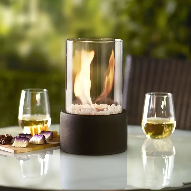 Contemporary Portable Flame Source - GlowFlicker-Nora Luxe