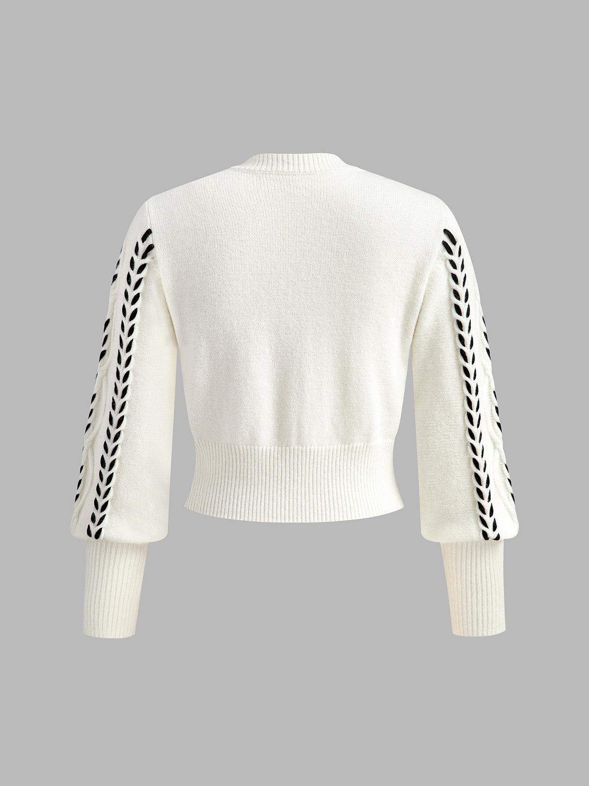 Colorblock Fit Crew Neck Sweater
