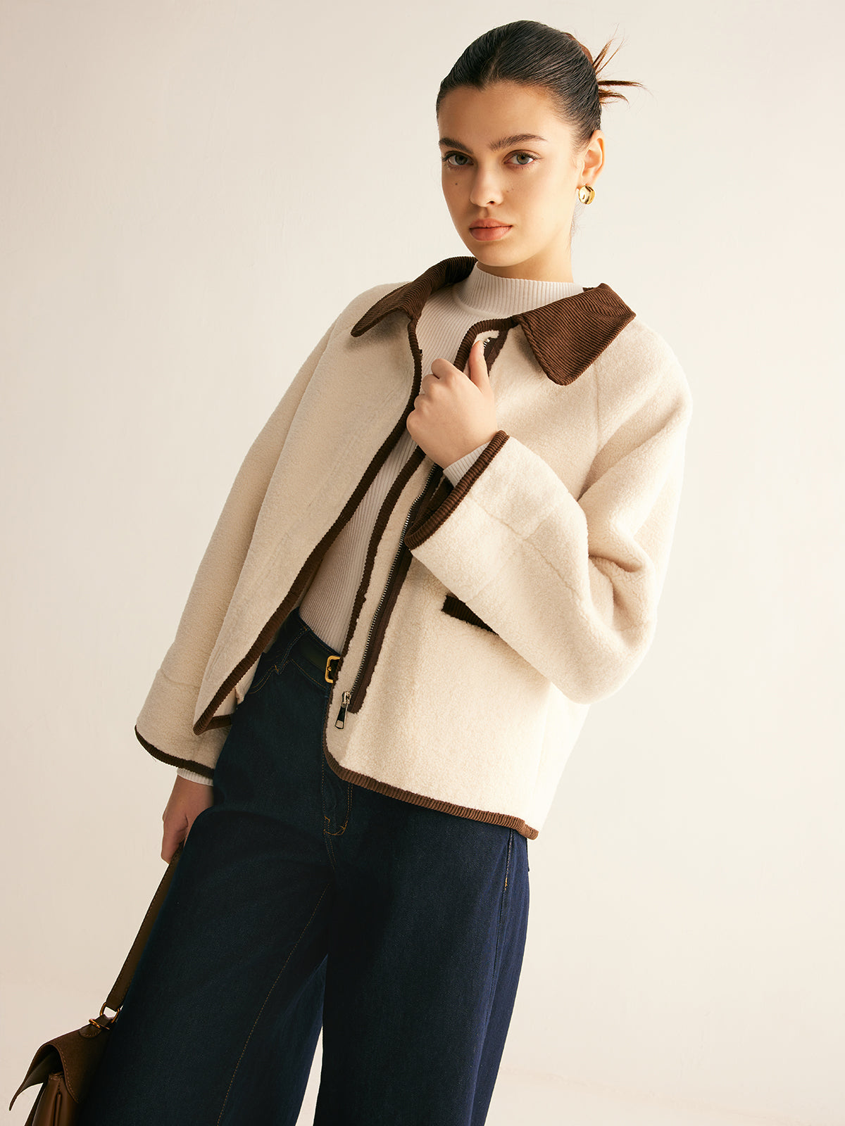 Soft Fleece Lined Hooded Jacket