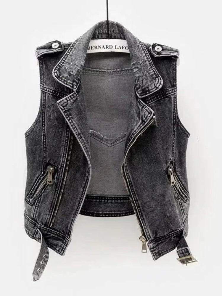 Trendy Women's Blue Jeans Jacket - Pexav