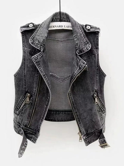 Trendy Women's Blue Jeans Jacket - Pexav