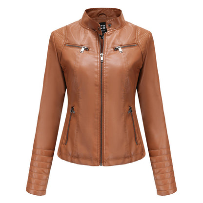 Cool Leather Women's Jacket – Elin-Brown-XS-The Livary