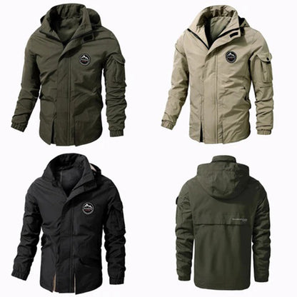 Cool Men's Winter Jacket - Riley-Khaki-S-Nora Luxe