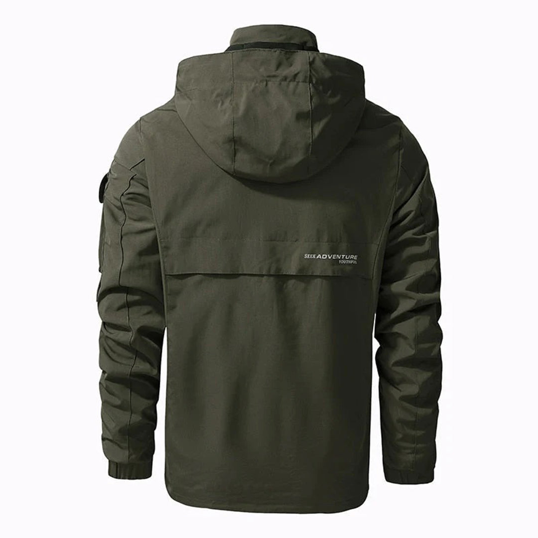 Cool Men's Winter Jacket - Riley-Khaki-S-Nora Luxe