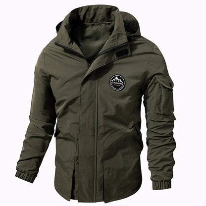 Cool Men's Winter Jacket - Riley-Olive Green-S-Nora Luxe