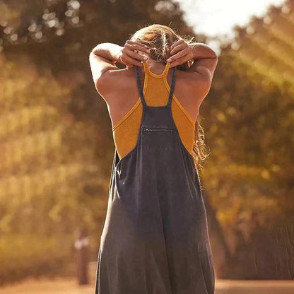 Fashionable Ladies' Jumpsuit with Side Pockets - Pexav