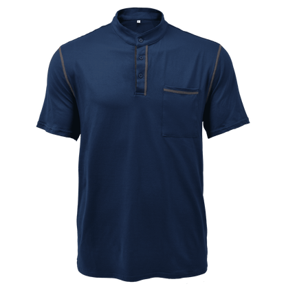 Relaxed Fit Men's Classic Henley Tee Shirt