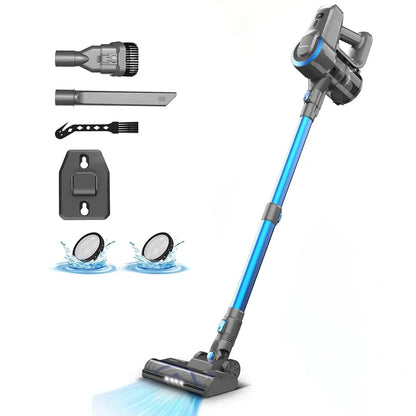 Cordless Standing Vacuum Cleaner - JadePro-Blue-Nora Luxe