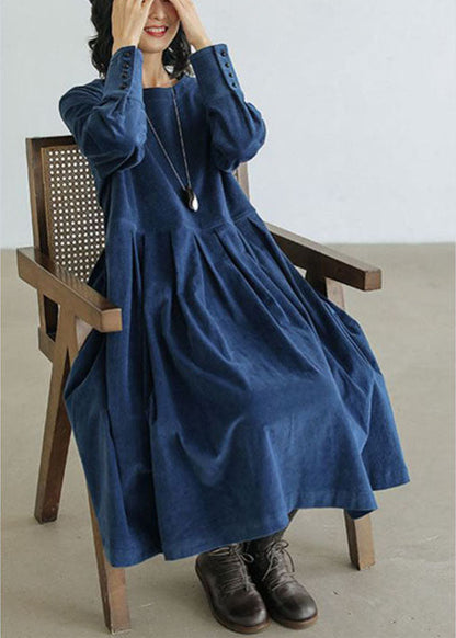 Rustic Plaid Winter Emilia Dress - Pexav