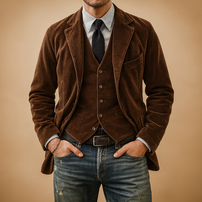 Rugged Mens Corduroy Jacket - Nocini