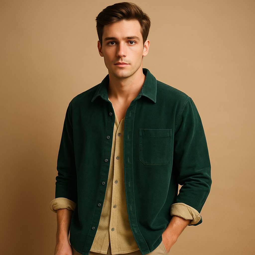 Rugged Mens Cord Shirt - Nocini