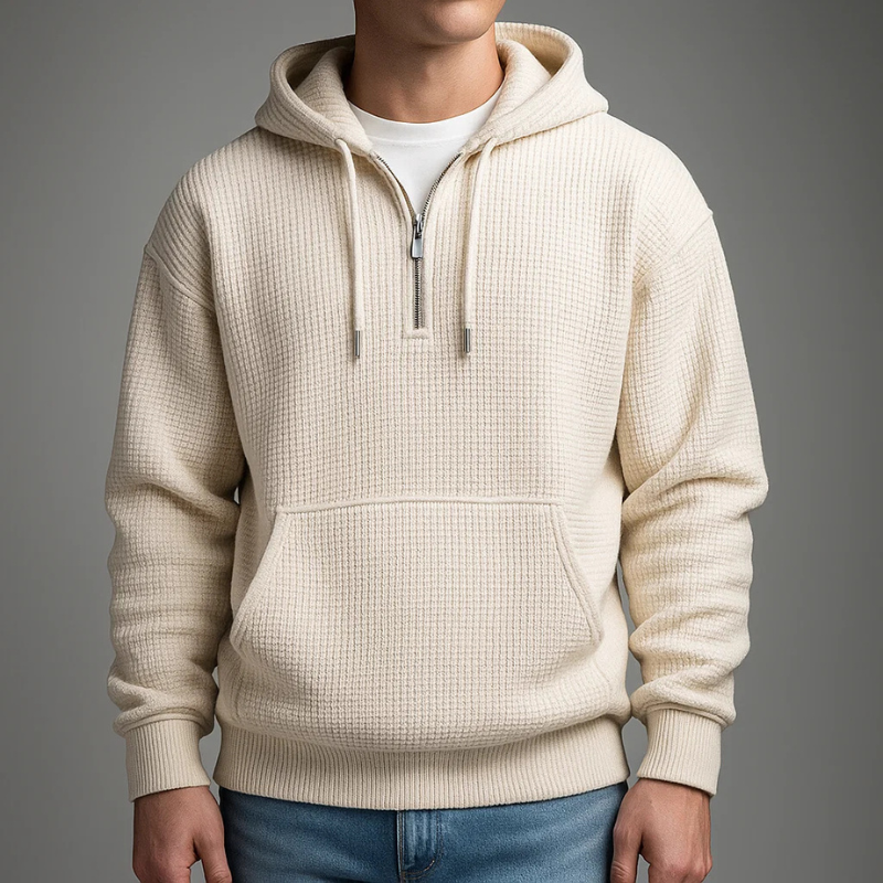Image of Corey | Men's Half-Zip Pullover Hoodie