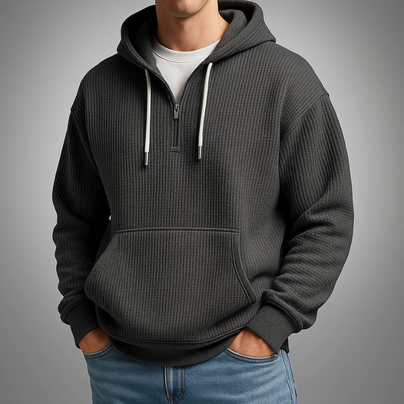 Image of Corey | Men's Half-Zip Pullover Hoodie