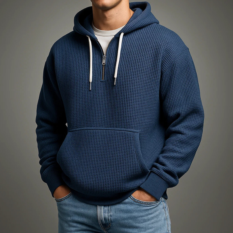 Image of Corey | Men's Half-Zip Pullover Hoodie
