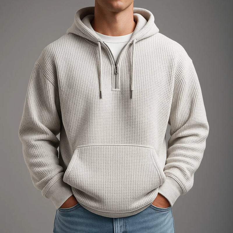 Image of Corey | Men's Half-Zip Pullover Hoodie