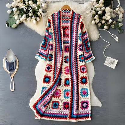 Vibrant Open Front Knit Cardigan - Olytrend