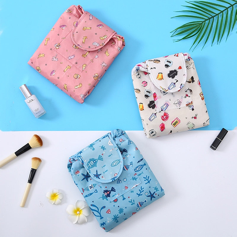 Travel Makeup and Toiletry Pouch Bag
