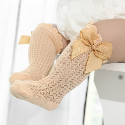 Soft Infant Socks with Cute Bows - Pexav