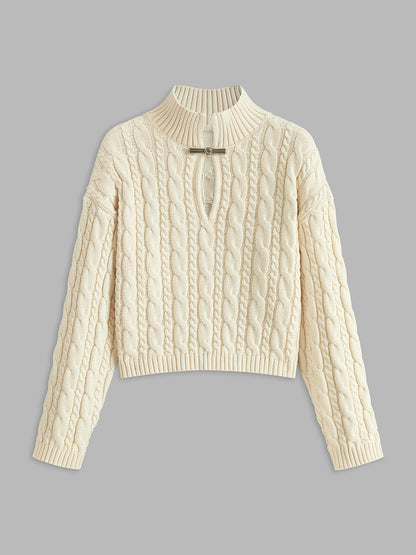 Soft Round Neck Casual Knit Shirt