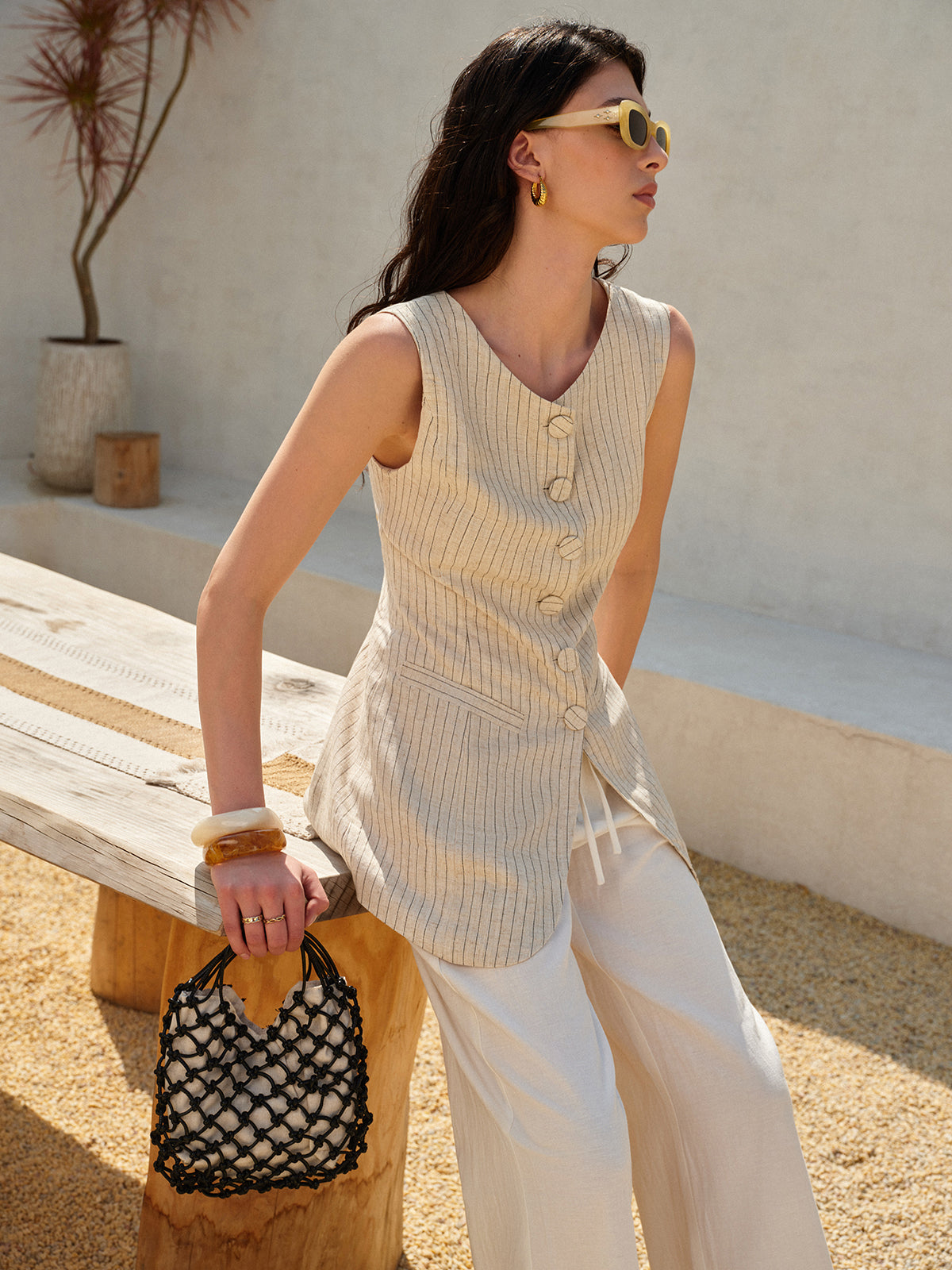 Breathable Summer Sleeveless Cotton Vest