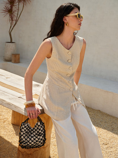 Breathable Summer Sleeveless Cotton Vest