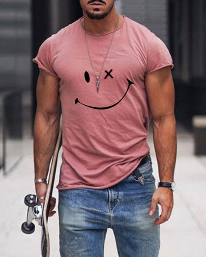 Cotton Men's T-Shirt - Arlo-Pink-S-Nora Luxe