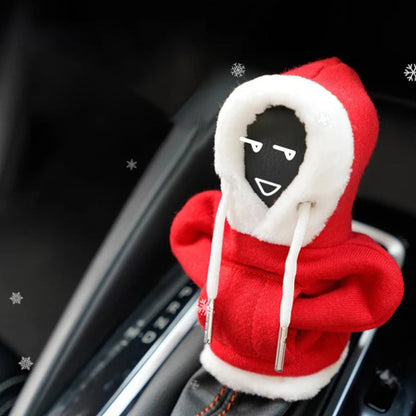 Cotton Protective Gear Shift Cover - ShiftEase-Poinsettia-Nora Luxe