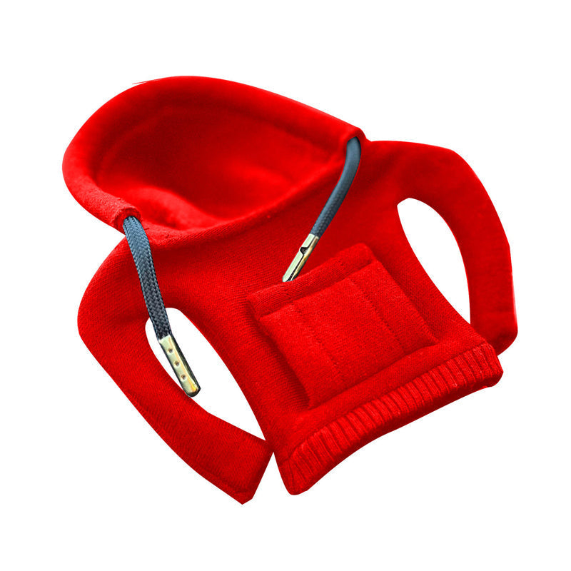 Cotton Protective Gear Shift Cover - ShiftEase-Red-Nora Luxe