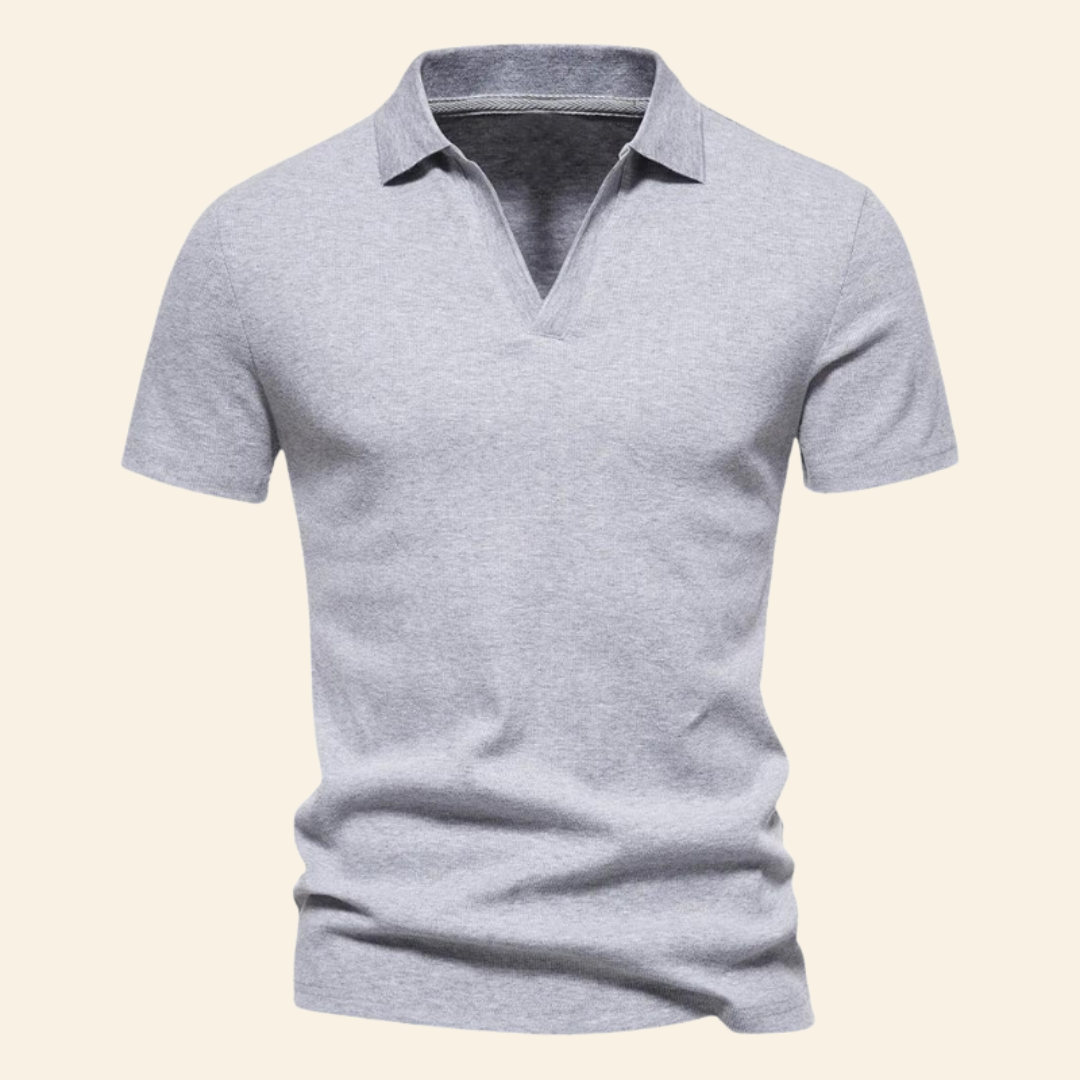 Classic Men's V-neck Golf Shirt - Pexav