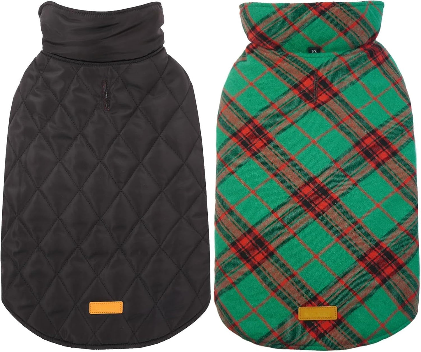 Cozy Waterproof Dog Jacket – Winter Coat in British Style-Christmas Green-S-Nora Luxe