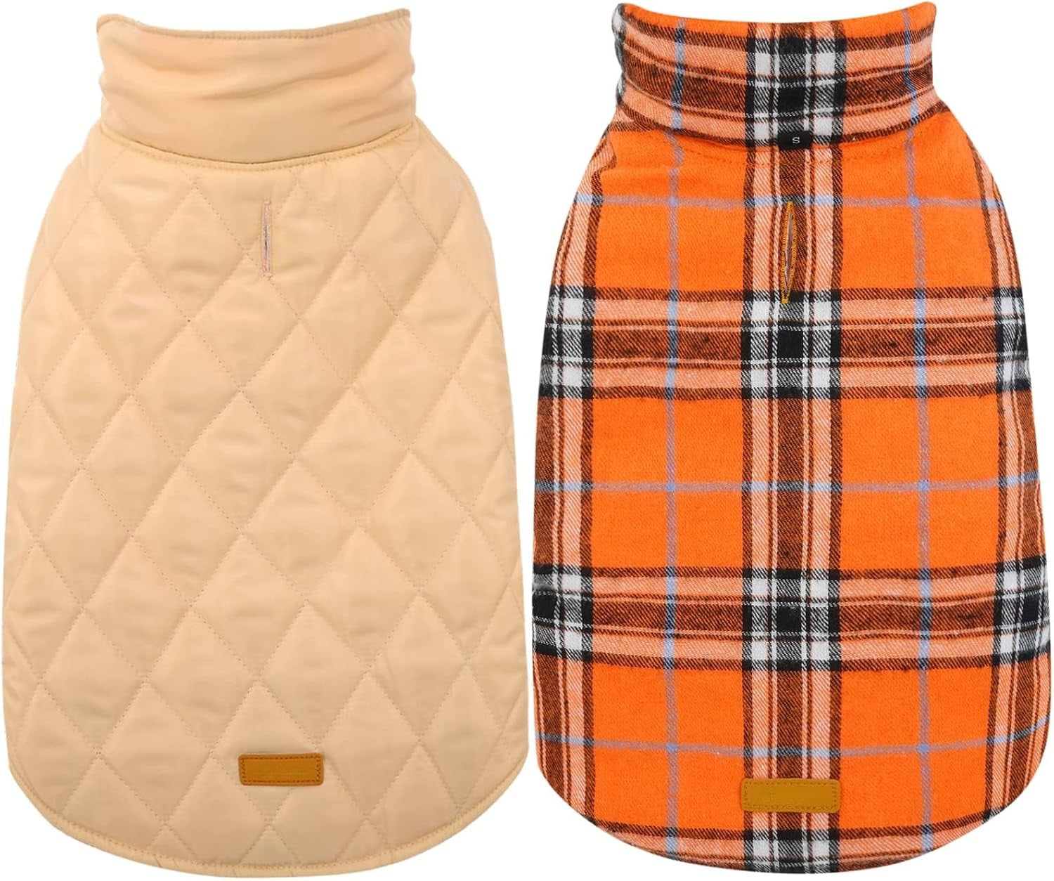 Cozy Waterproof Dog Jacket – Winter Coat in British Style-Orange-S-Nora Luxe