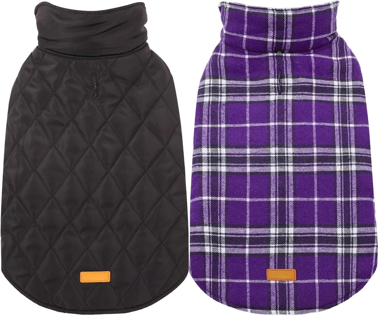Cozy Waterproof Dog Jacket – Winter Coat in British Style-Purple-S-Nora Luxe